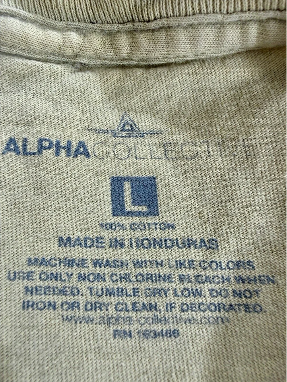 Urban Outfitters Alpha Collective Graphic T-Shirt Unisex Mustard Cotton Sz L FSH